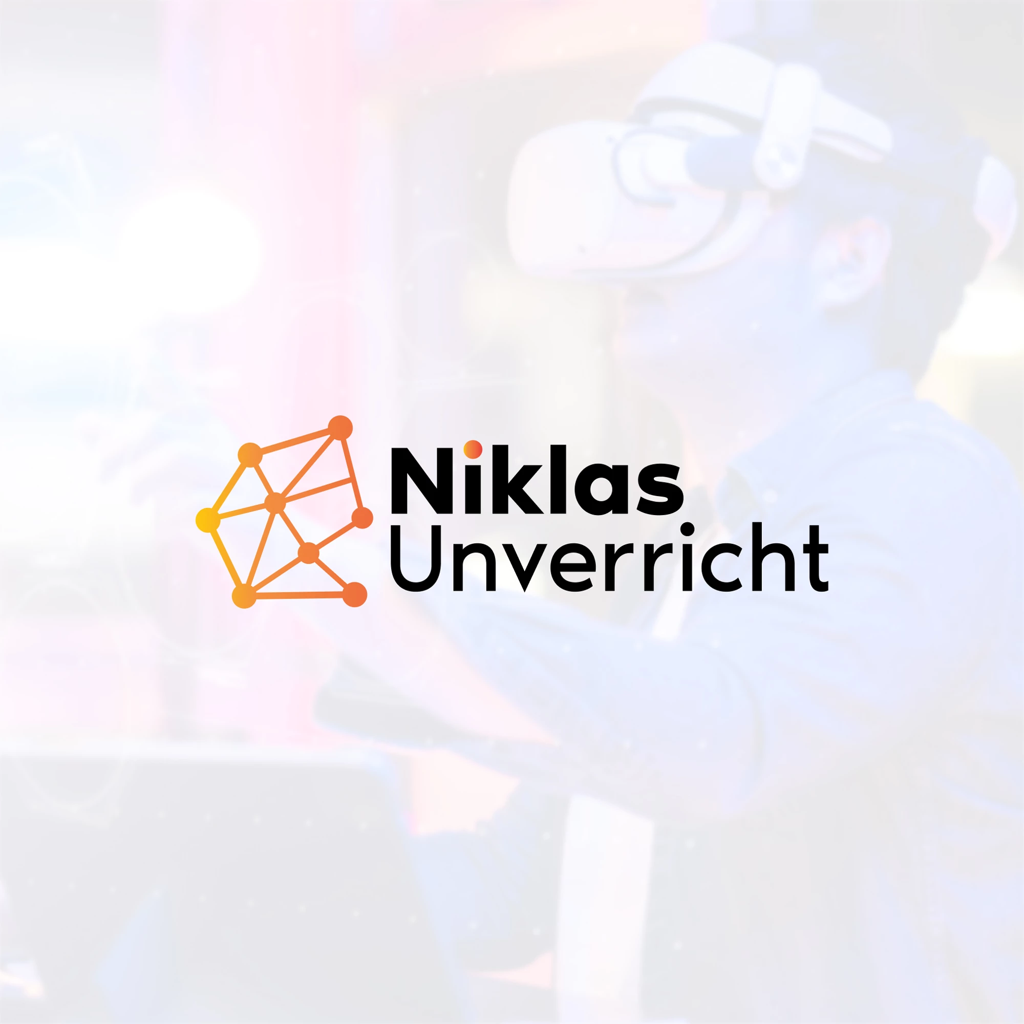 Custom-designed IT logo featuring digital and network inspired graphics