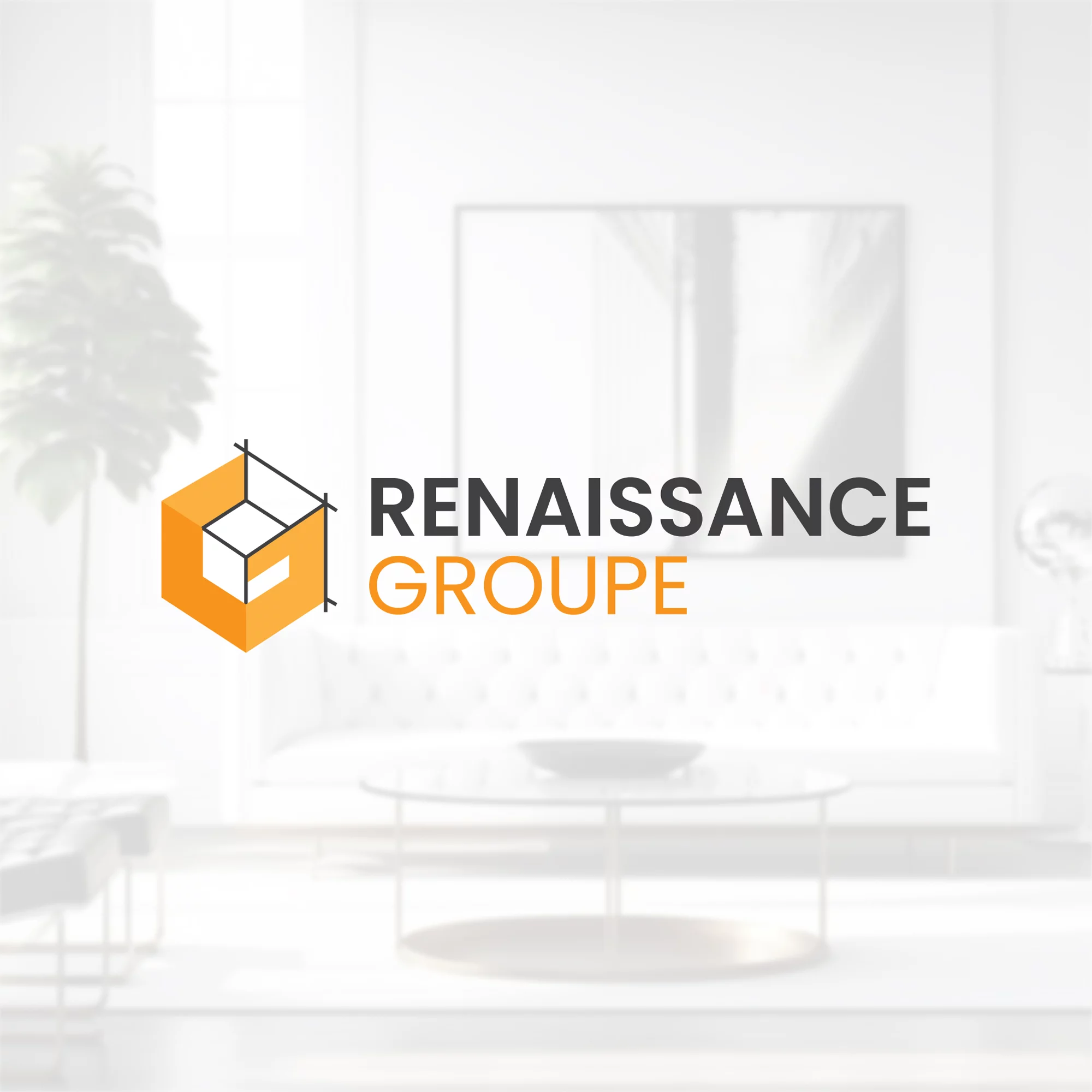 Sleek and stylish logo for contemporary interior design brand