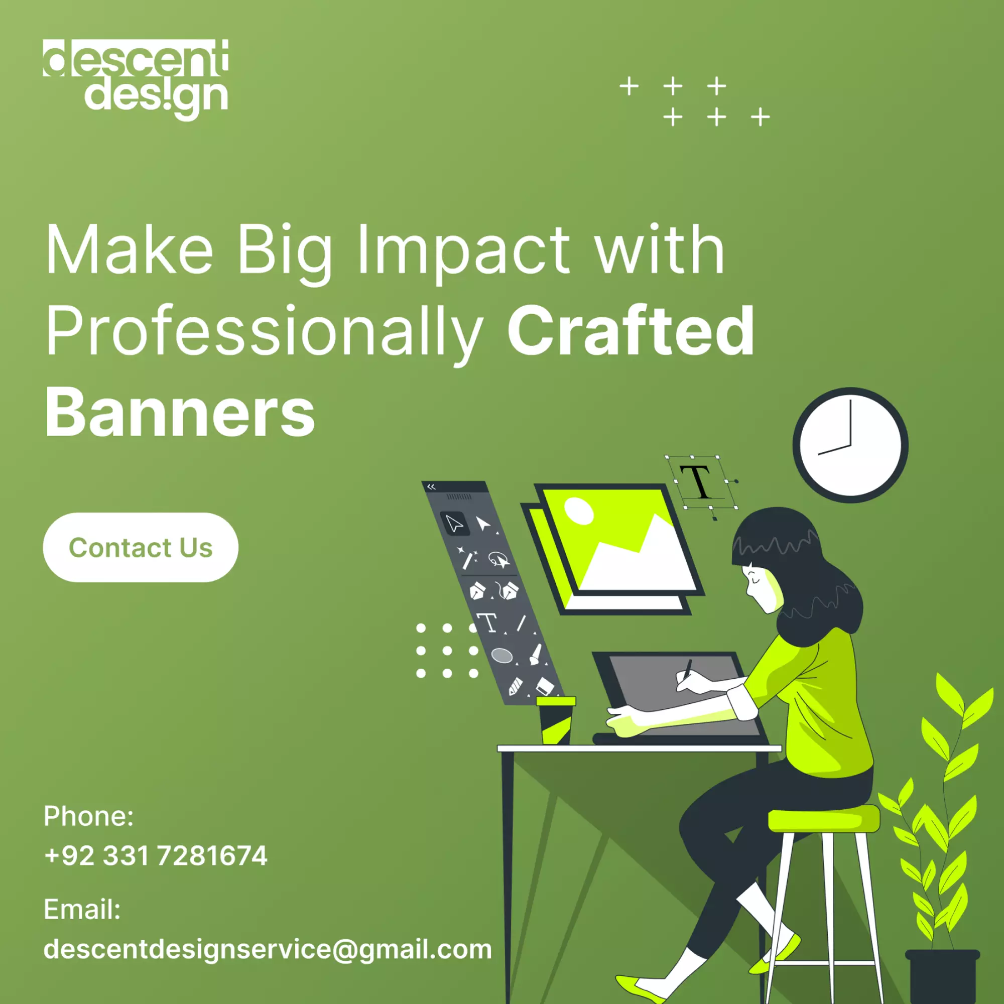 Customized post design for business social media marketing