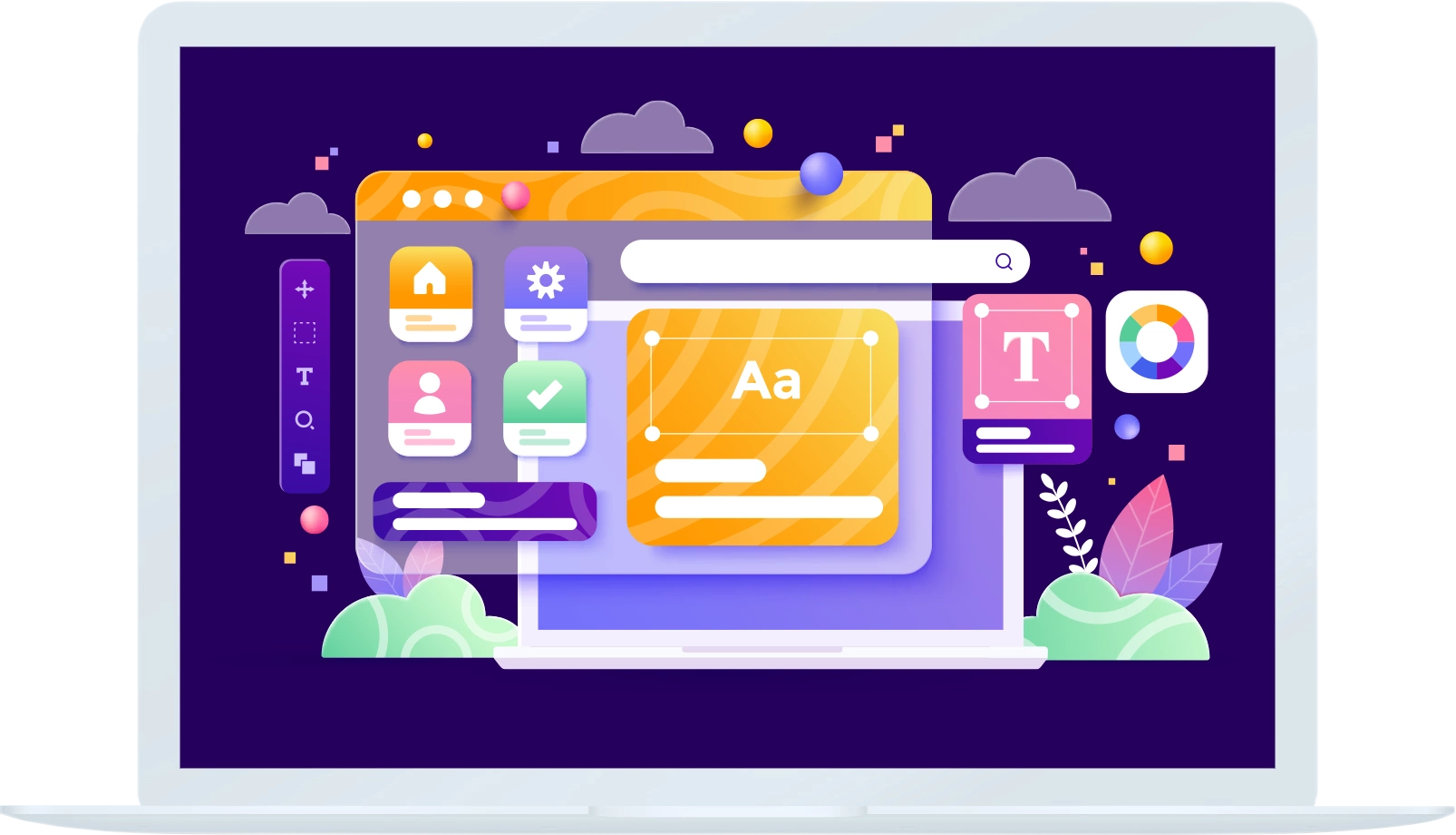 Step-by-step graphic design process from concept to final delivery